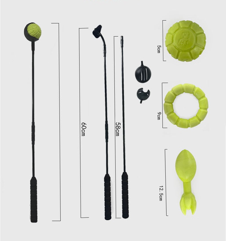 Ballenwerper hond - hondenspeelgoed - werpstok - inclusief 3 werpartikelen