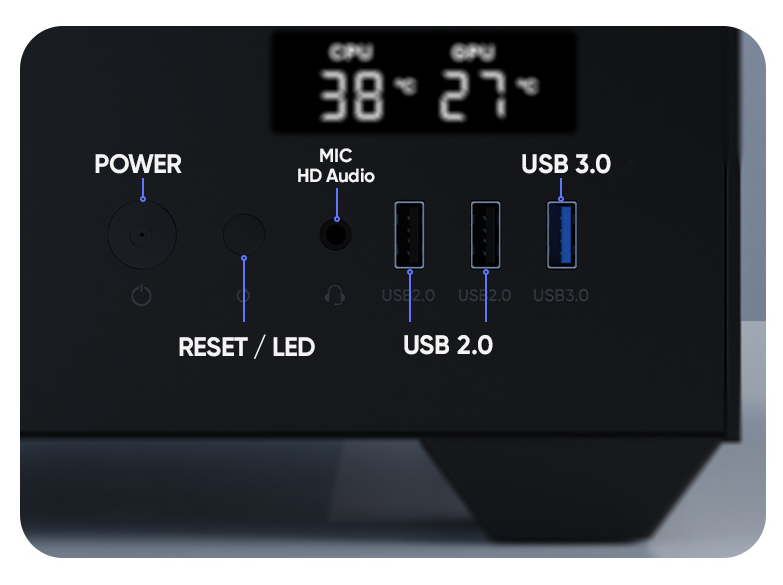 PC housing | Black | USB2.0, USB3.0 | 3.5" HDD * 2, 2.5" SSD * 2 | Micro ATX/MINI ATX | VGA card