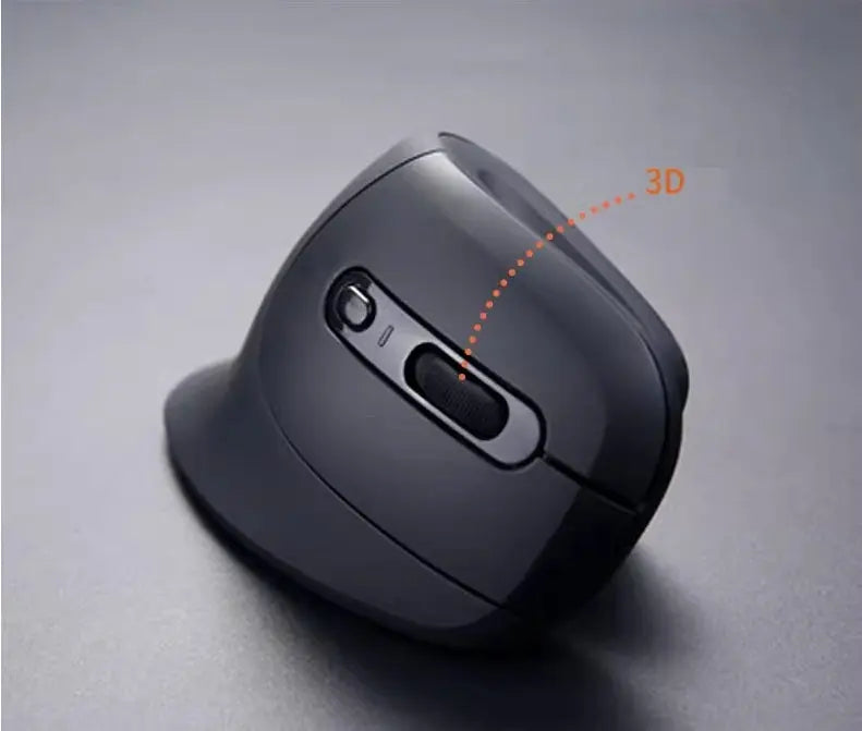 Ergonomische draadloze muis - Verticaal design met 6-knops functionaliteit Delux