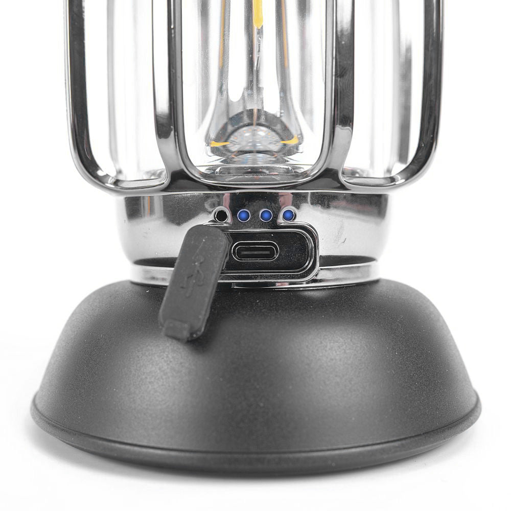 Campinglamp - Lantaarn voor buiten - USB oplaadpoort - licht-dimeffect