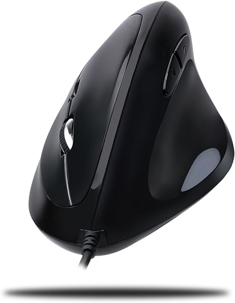 Adesso Imouse E3 – vertikale, ergonomische, programmierbare Gaming-Maus mit einstellbarem Gewicht