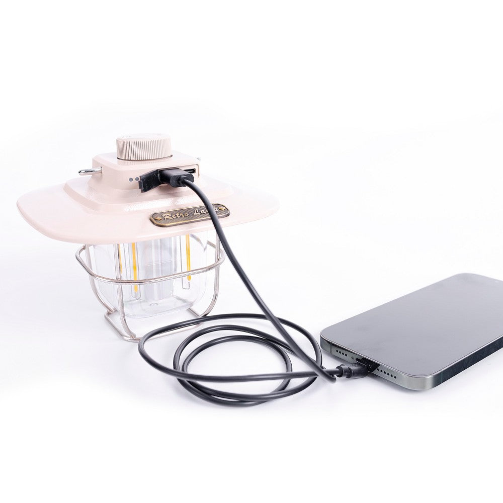 Campinglamp - Buiten Lantaarn - USB oplaadpoort - dimeffect