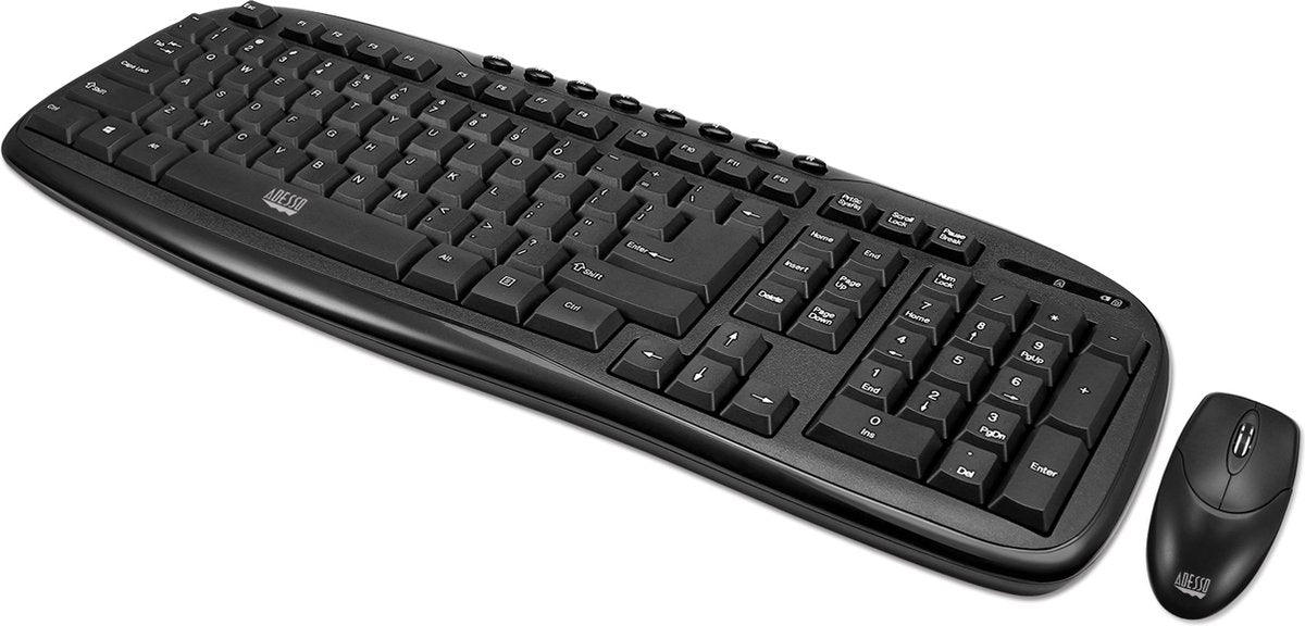 Antibacterieel draadloos toetsenbord en muis set - Adesso WKB-1330CB Adesso
