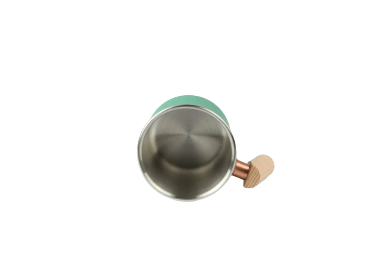 Camping mok - beker van roestvrij staal - Kalas - Krystal Groen - 400ml Coolgods