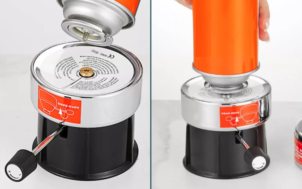 Eenpersoons gourmet - bakplaat - rechaud op gas - compact en draagbaar