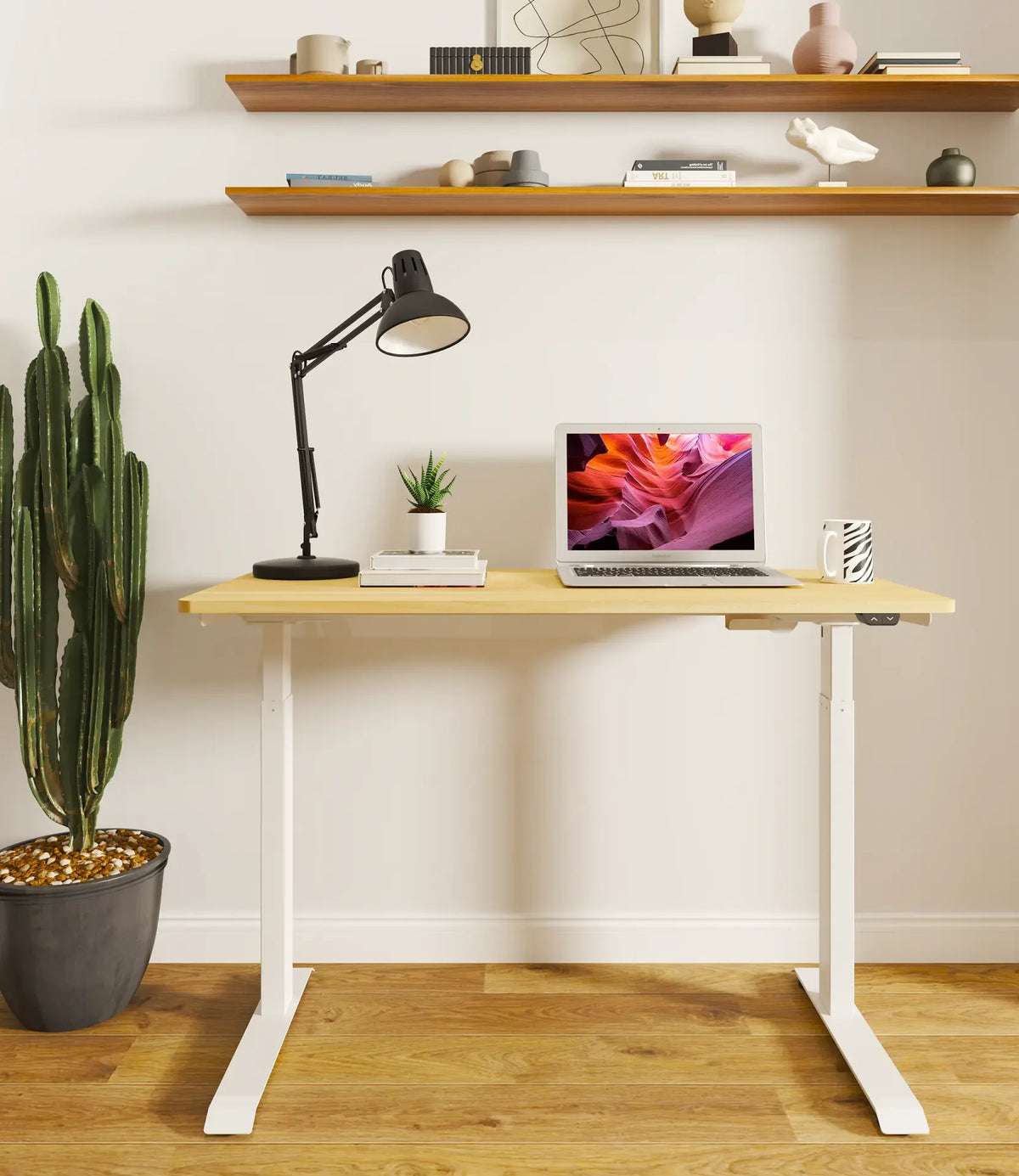 Spire zit-sta bureau elektrisch verstelbaar - ergonomische werkplek - in hoogte verstelbaar Spire