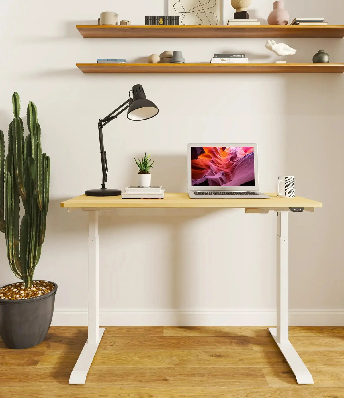 Spire zit-sta bureau elektrisch verstelbaar - ergonomische werkplek - in hoogte verstelbaar Spire