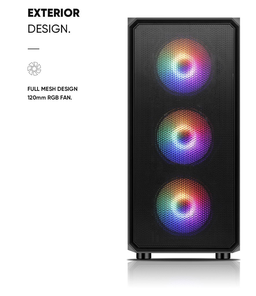 Boîtier PC | Noir | USB2.0, USB 3.0 | 3.5" HDD * 2, 2.5" SSD * 2 | Micro ATX/MINI ATX