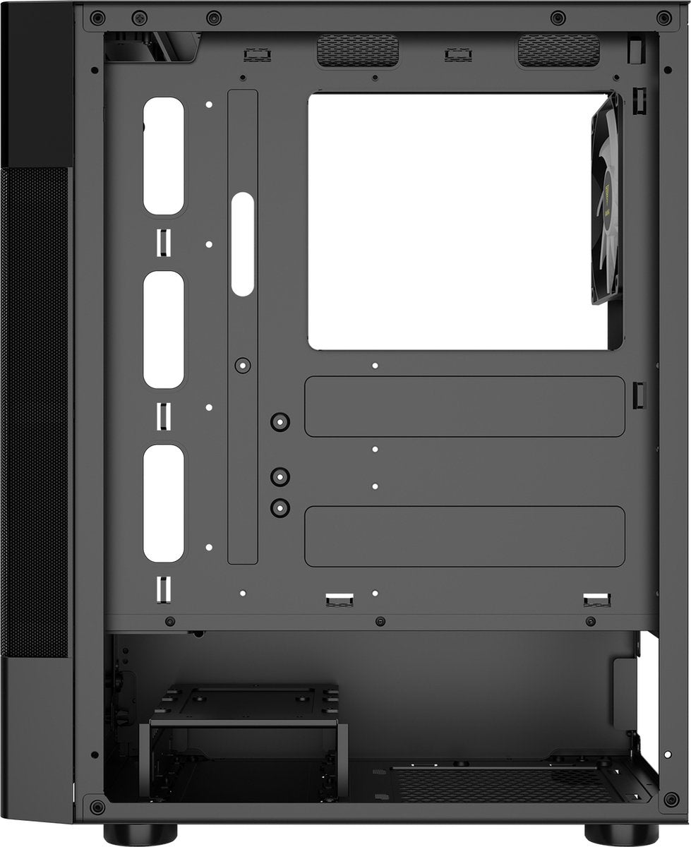 Gamdias Aura GC5 Gaming-Gehäuse – Computergehäuse mit Temperaturanzeige und ARGB-LED-Beleuchtung