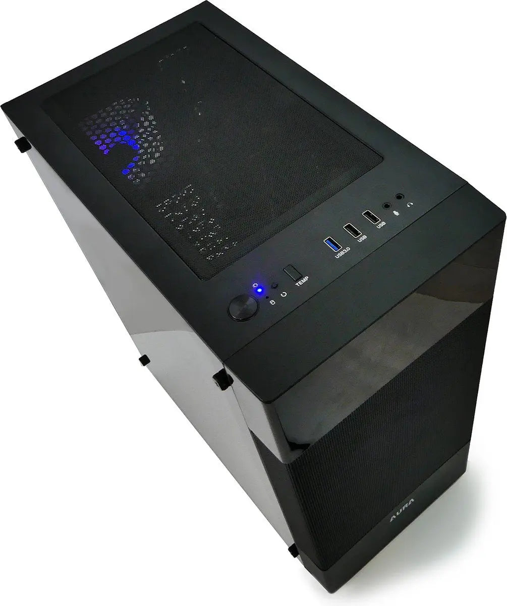 Gamdias Aura GC5 gaming case - computer behuizing met Temperatuur Display en ARGB LED verlichting Gamdias