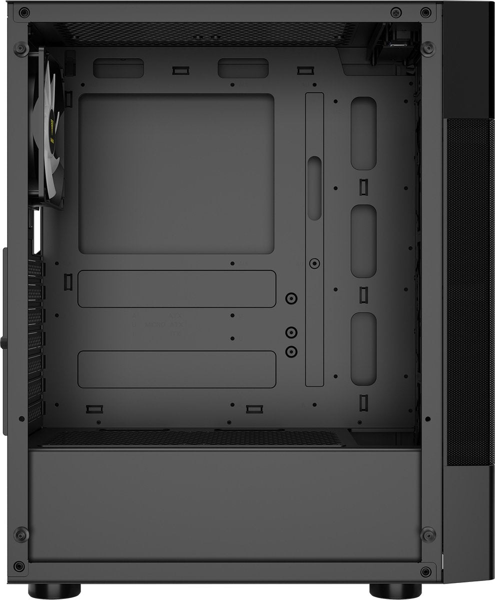 Gamdias Aura GC5 Gaming-Gehäuse – Computergehäuse mit Temperaturanzeige und ARGB-LED-Beleuchtung