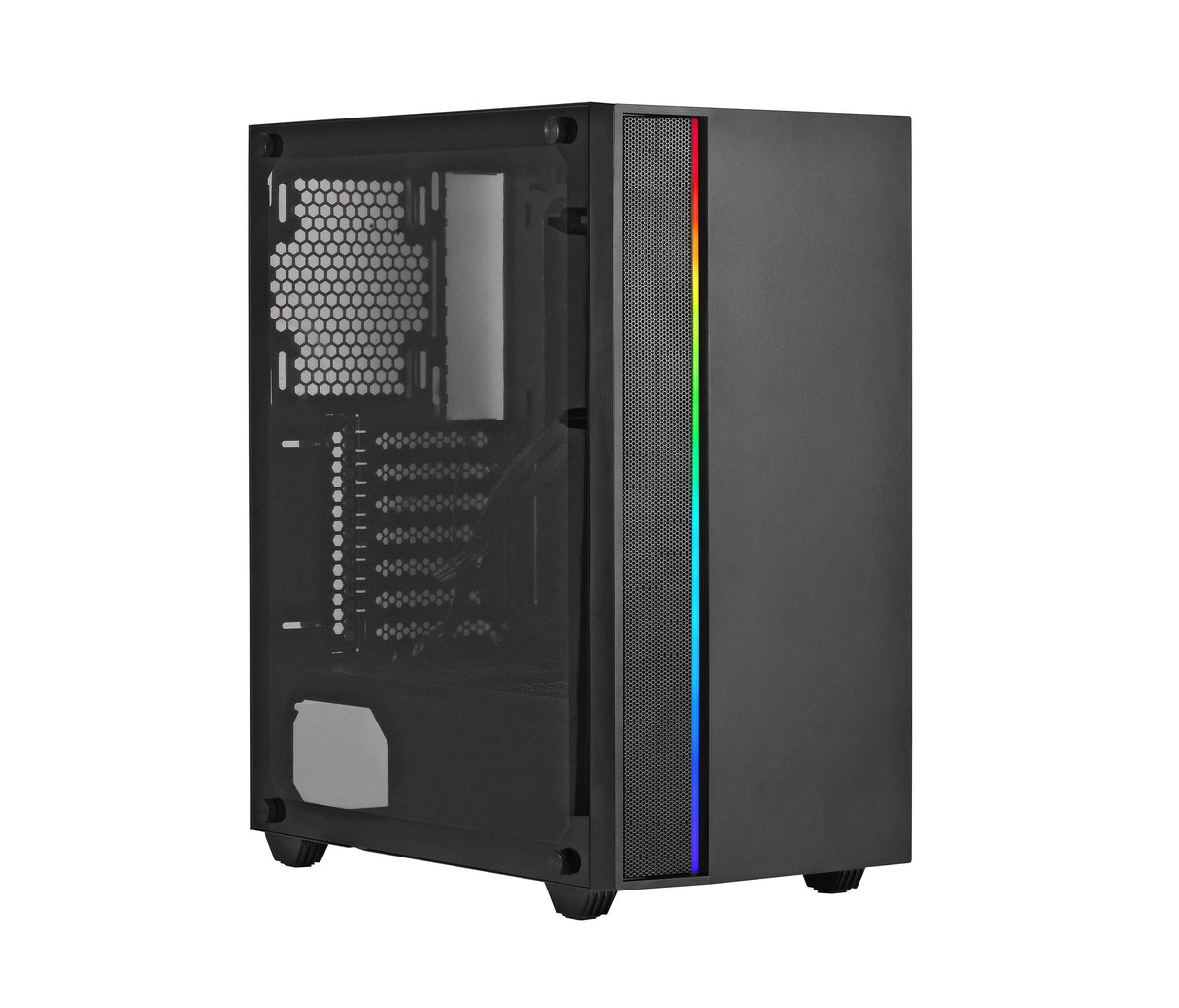 Spire Vision 7038 Modernes PC-Gehäuse – ATX-Gehäuse ohne Netzteil – PC-Gamer-Gehäuse