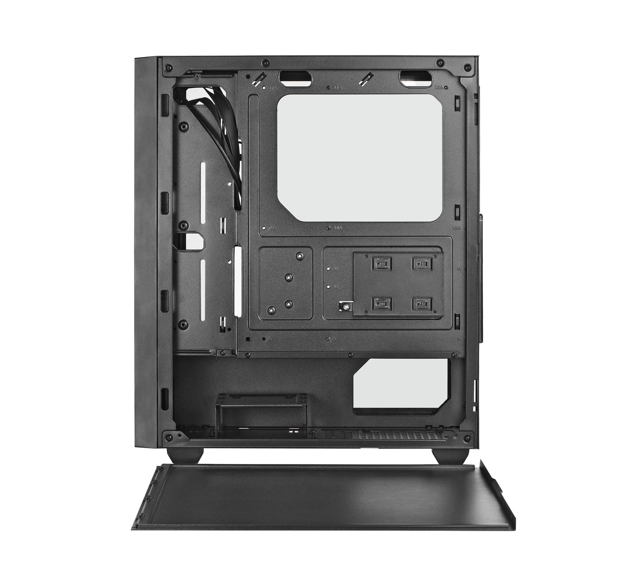 Spire Vision 7038 Modernes PC-Gehäuse – ATX-Gehäuse ohne Netzteil – PC-Gamer-Gehäuse