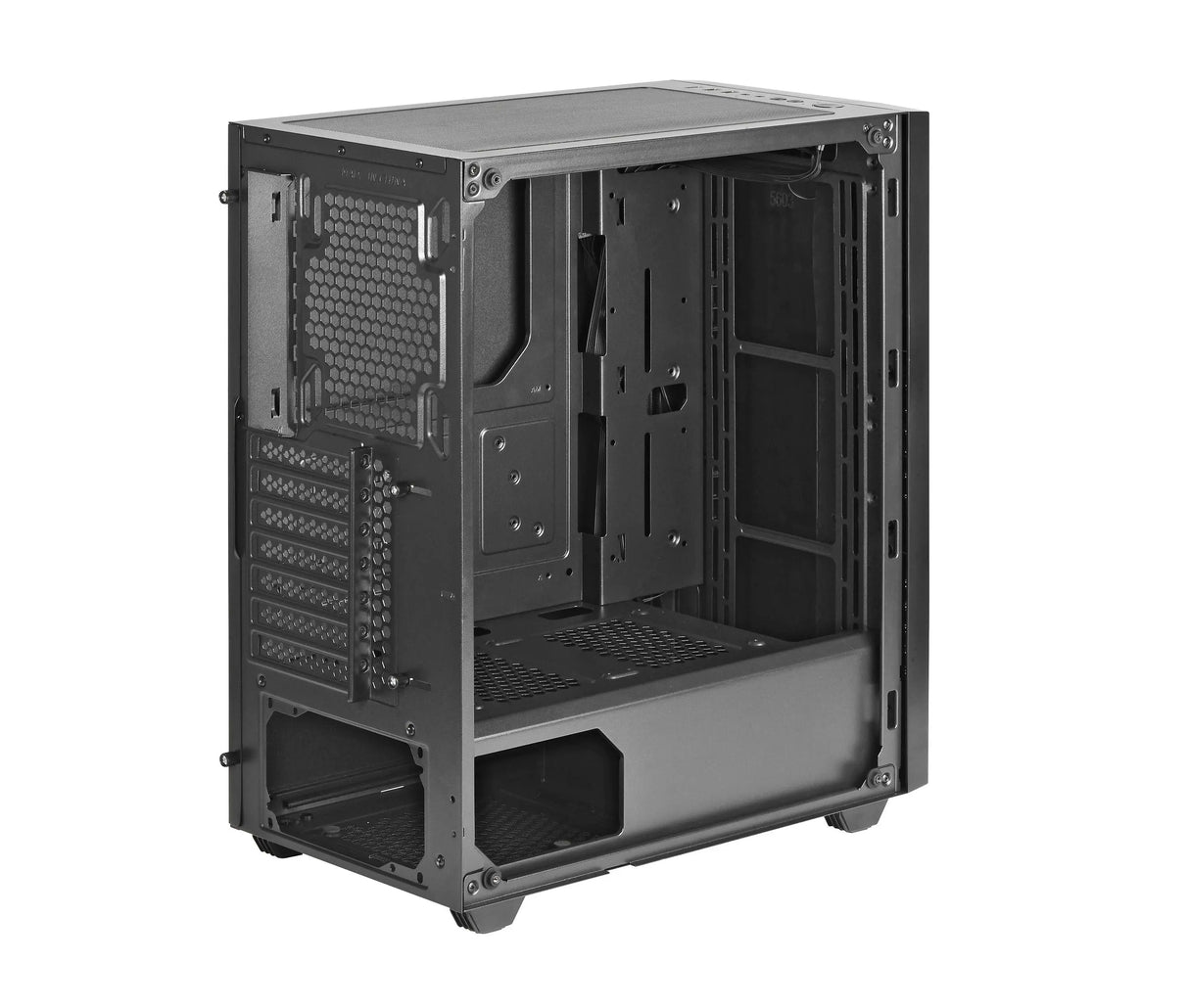 Spire Vision 7038 PC Case – Stijlvolle gaming behuizing met tempered glazen zijpaneel Spire