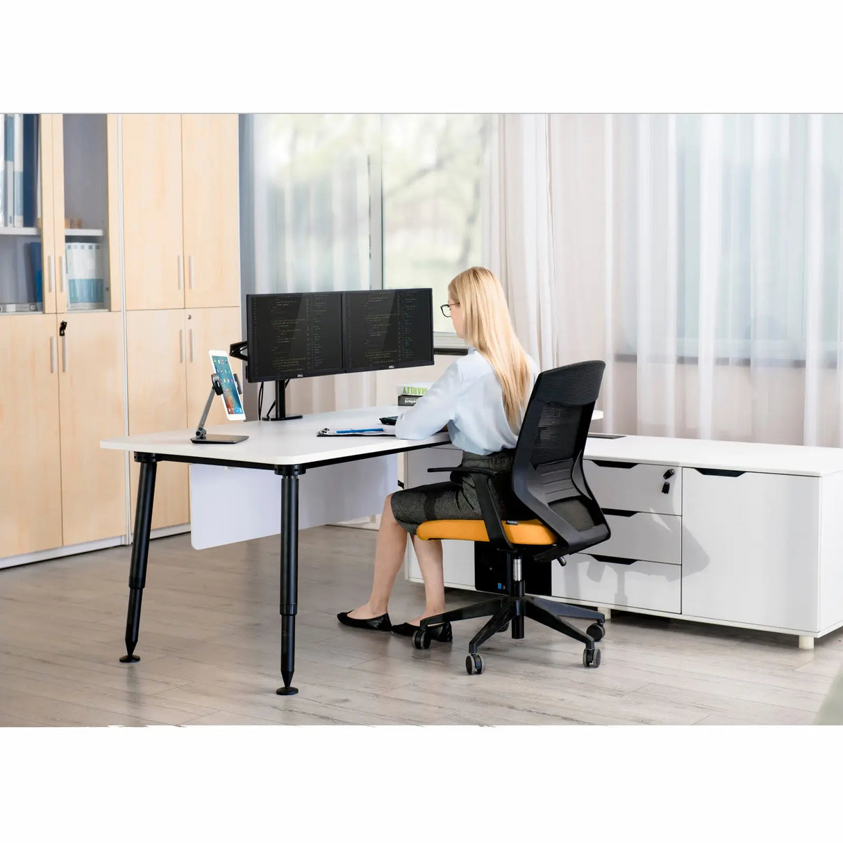 Spire monitorarm - monitor beugel voor twee schermen Spire