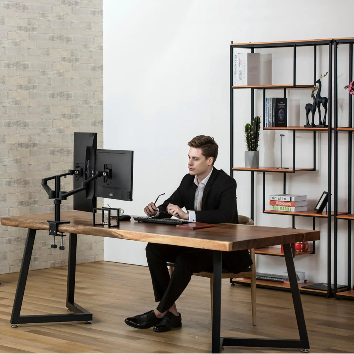 Spire monitorarm - monitor beugel voor twee schermen Spire