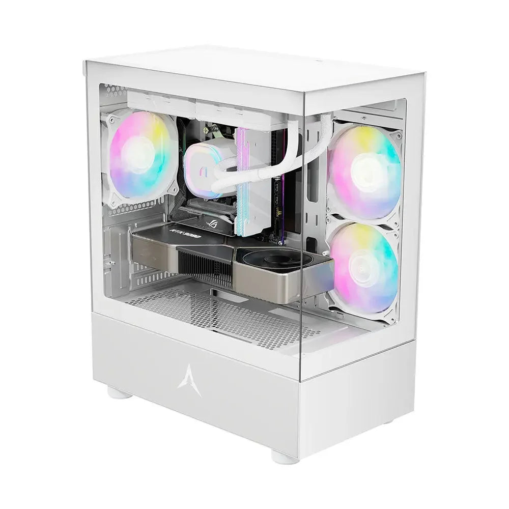PC behuizing - gamer case - U20M WHITE - Tempered glass - RGB Spire