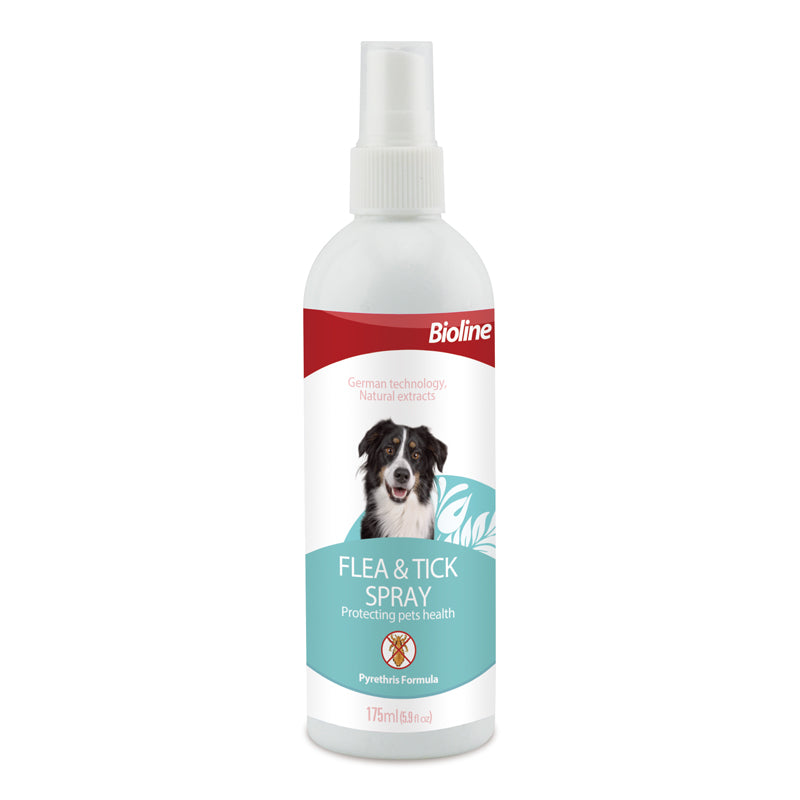 Spray contre les puces et les tiques-Pour chiens et cats-175mL - 4.5x4.5x7cm (LxlxH)