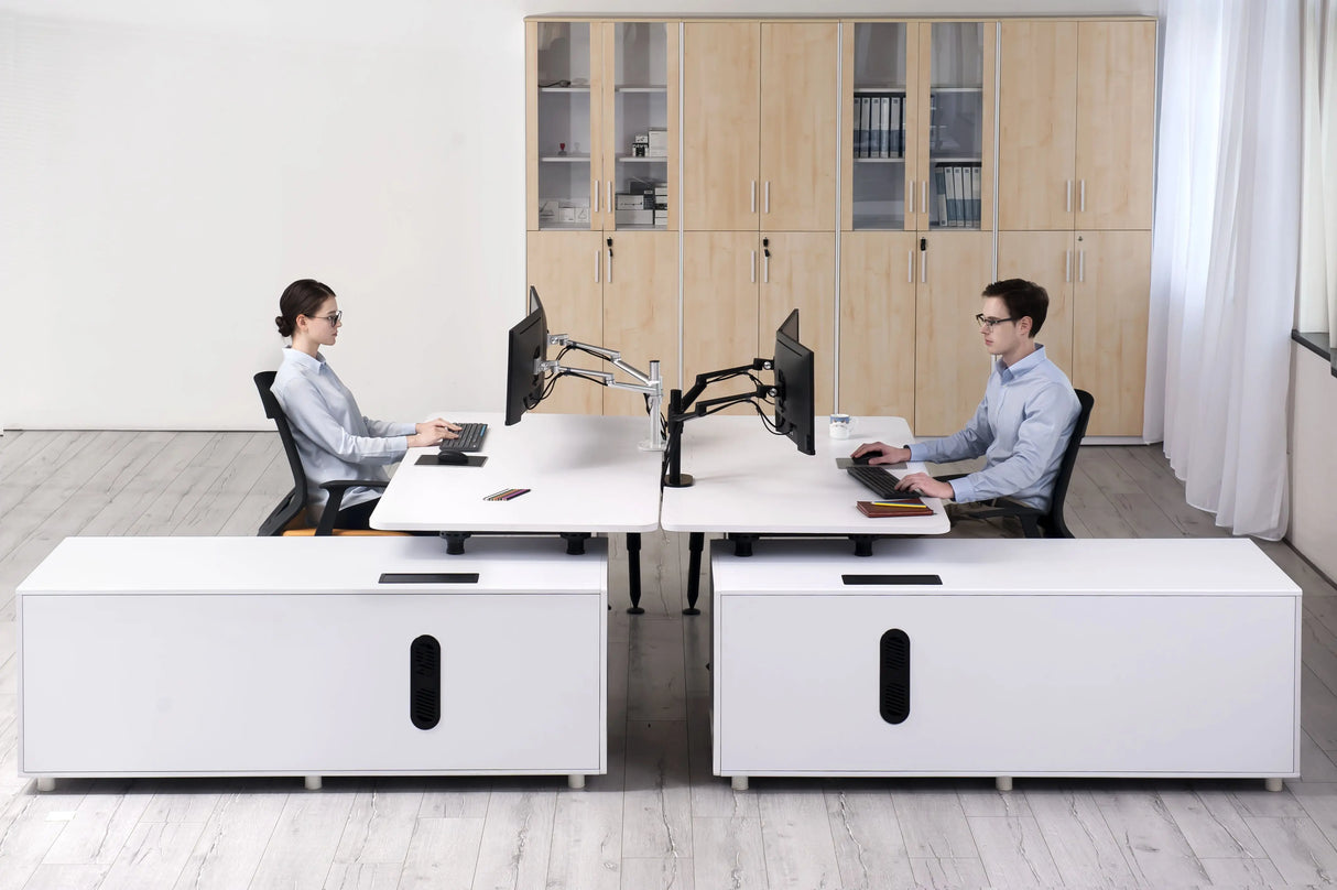 SPIRE Dual Monitor Beugel Basis - Voor Twee Schermen - Monitor arm voor 2 beeldschermen Spire