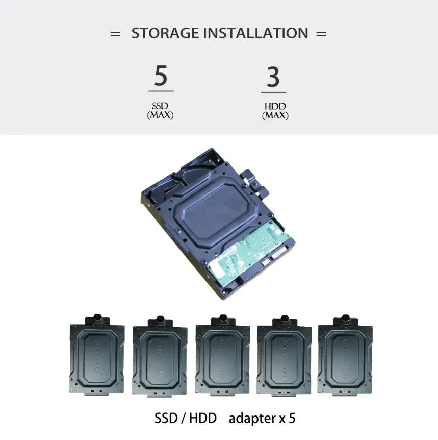 Sahara gaming behuizing - Gehard glas - Zwart - RGB compatible Sahara