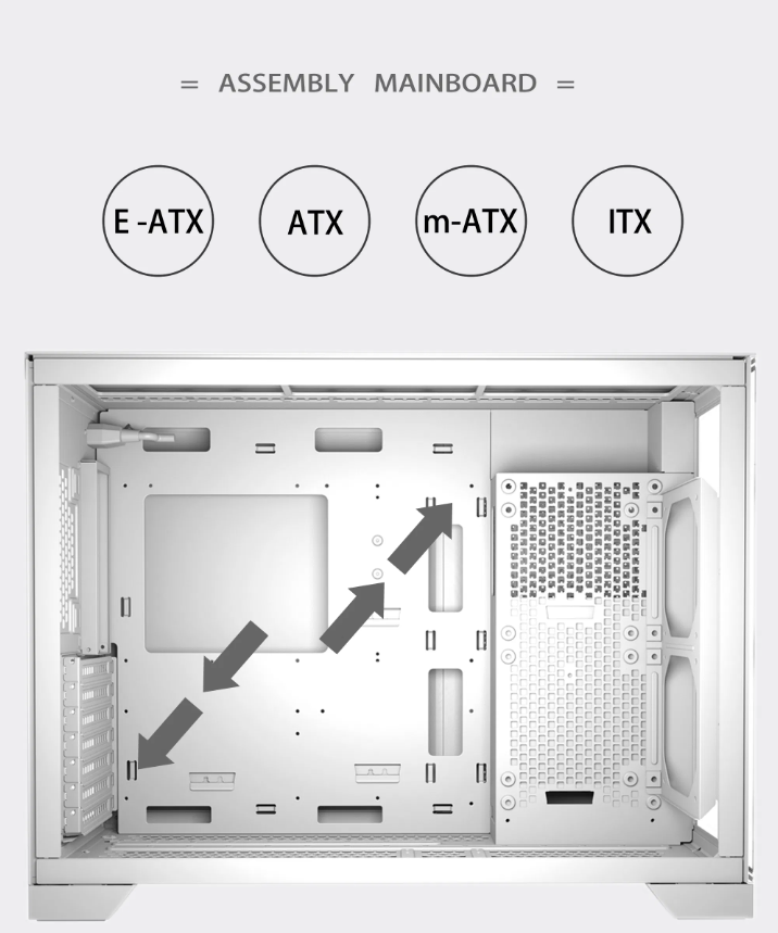 Sahara gaming behuizing - Gehard glas - Zwart - RGB compatible Sahara