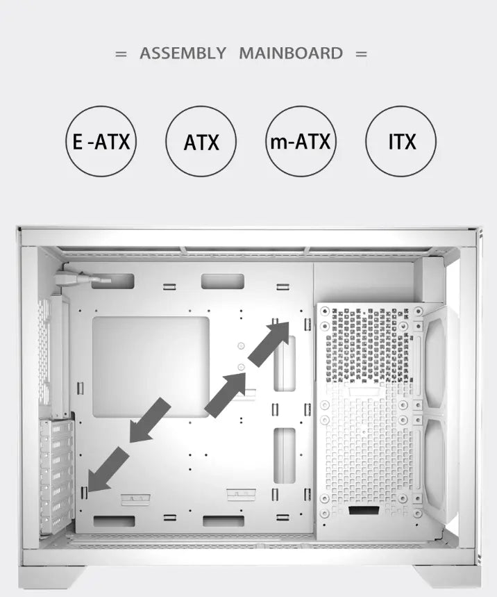 Sahara gaming behuizing - Gehard glas - Zwart - RGB compatible Sahara