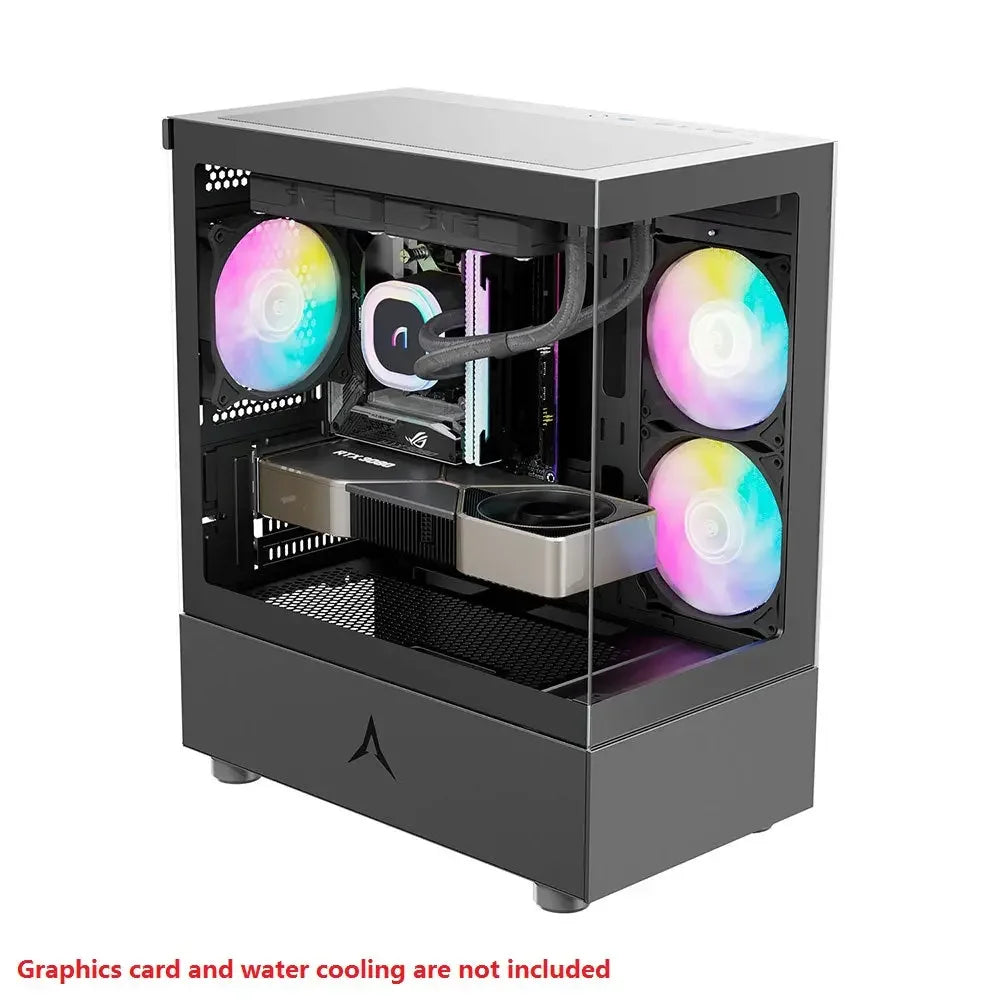PC behuizing - gamer case - U20M BLACK - Tempered glass - RGB Spire