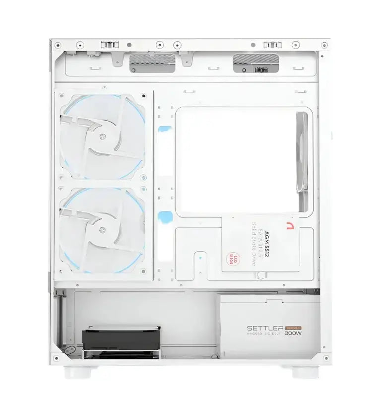 PC behuizing - gamer case - U20M WHITE - Tempered glass - RGB Spire