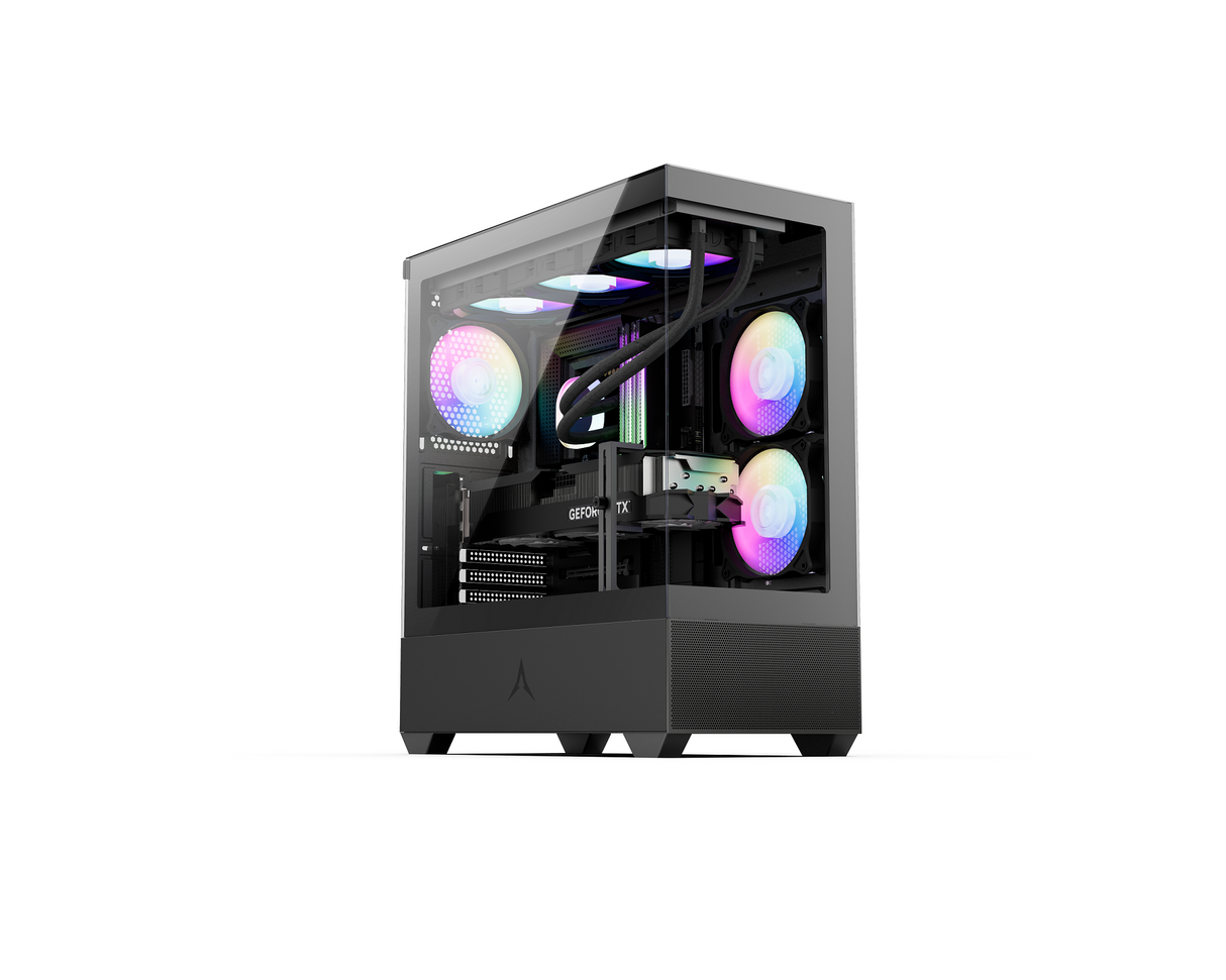 PC-Gehäuse | Schwarz | USB2.0, USB3.0 | 3,5-Zoll-Festplatte * 2, 2,5-Zoll-SSD * 2 | Micro ATX/MINI ATX | VGA-Karte
