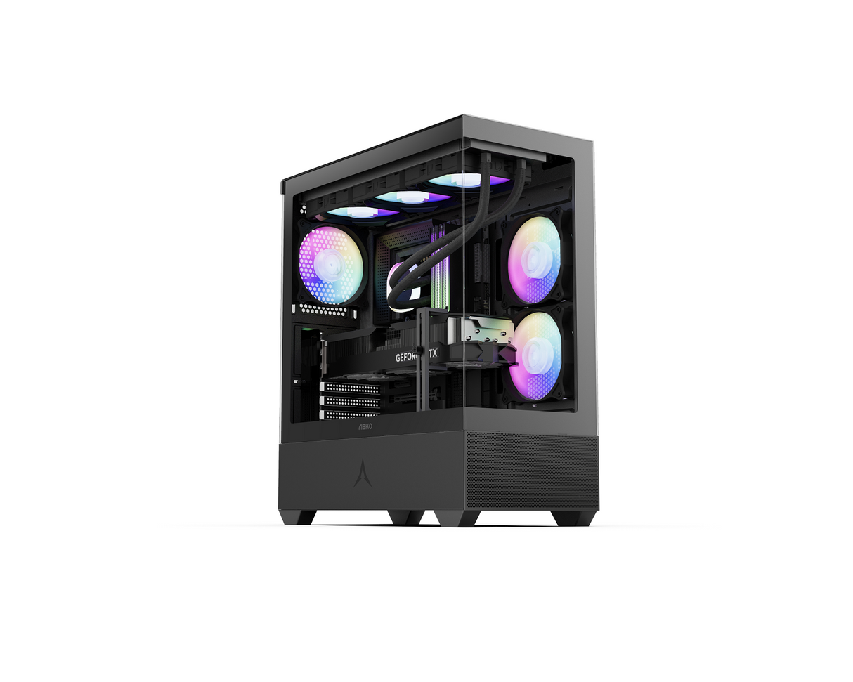 PC-Gehäuse | Schwarz | USB2.0, USB3.0 | 3,5-Zoll-Festplatte * 2, 2,5-Zoll-SSD * 2 | Micro ATX/MINI ATX | VGA-Karte