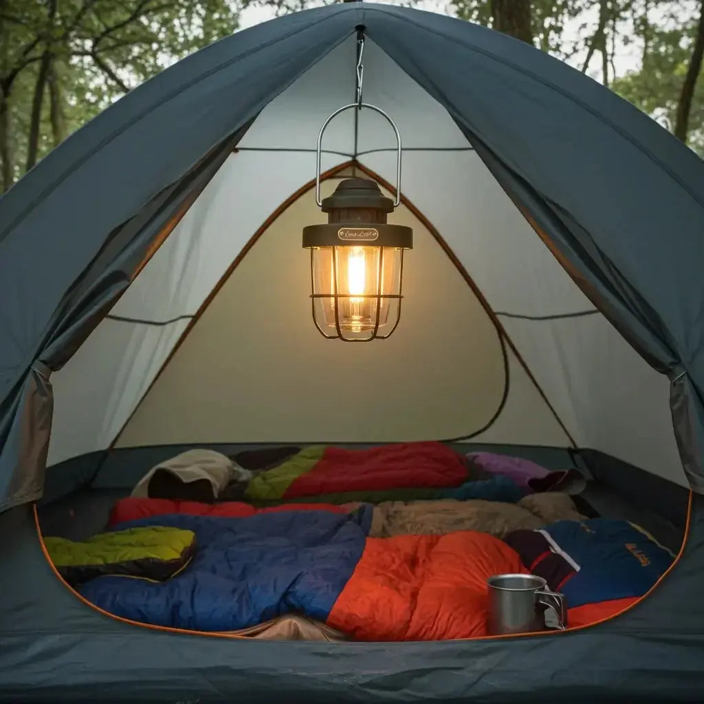 Campinglamp - LED lantaarn - USB oplaadpoort - licht-dimeffect Coolgods