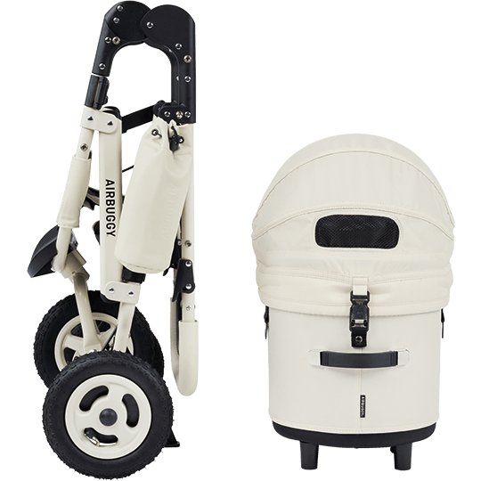 AirBuggy Dome 3 Large – Ivory White - Luxe huisdierbuggy SpirePets