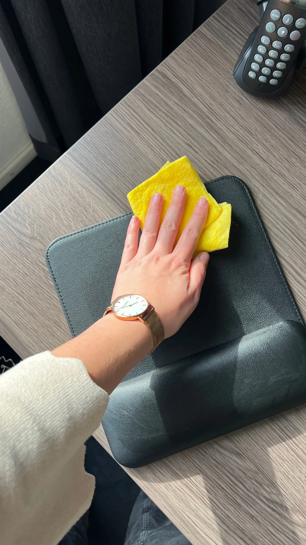 Spire Ergonomische Muismat - Muismat met Polssteun van leer - Eenvoudig reinigen Spire