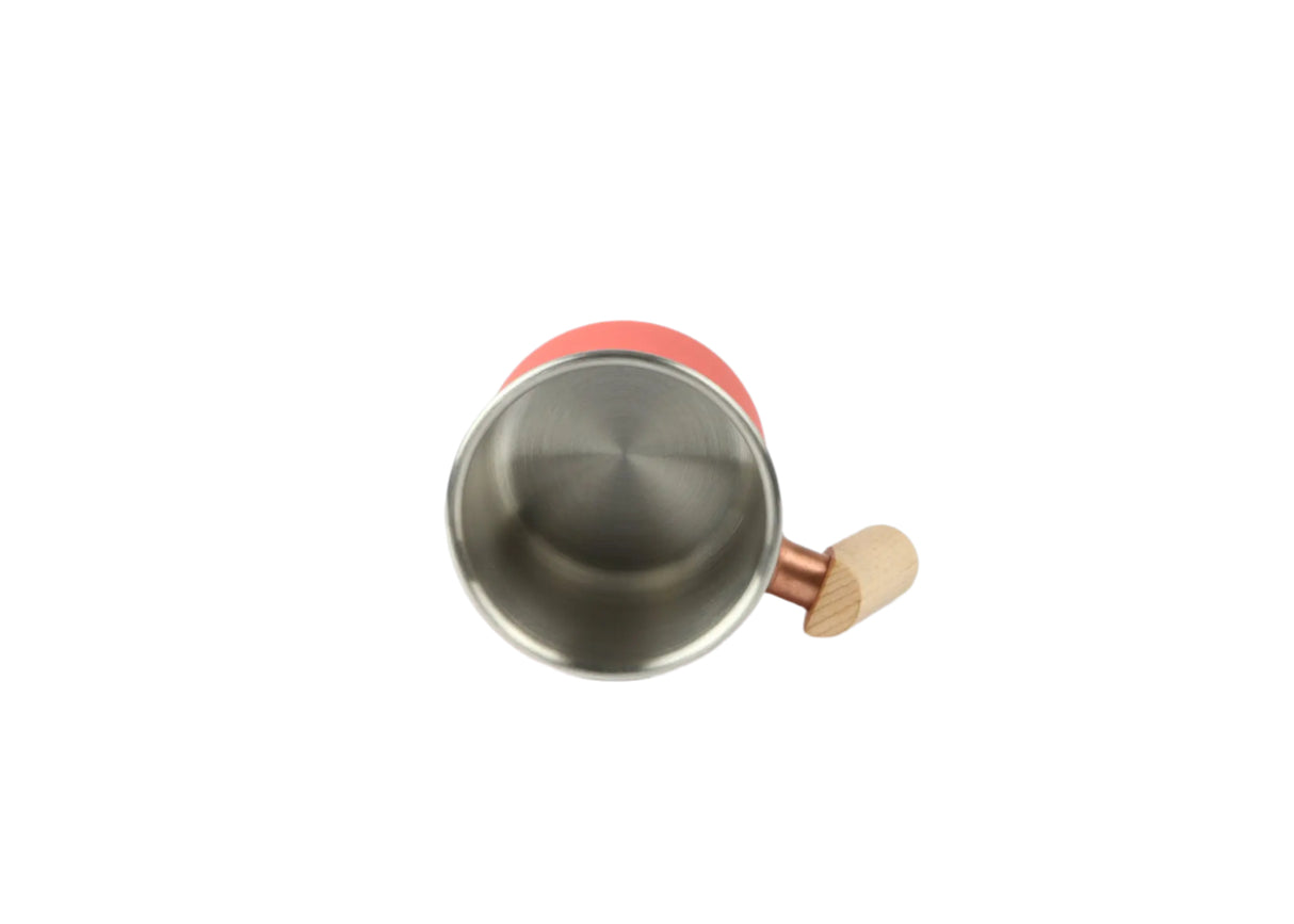 Camping beker roestvrij staal - Kalas pruim rood - binnenkant