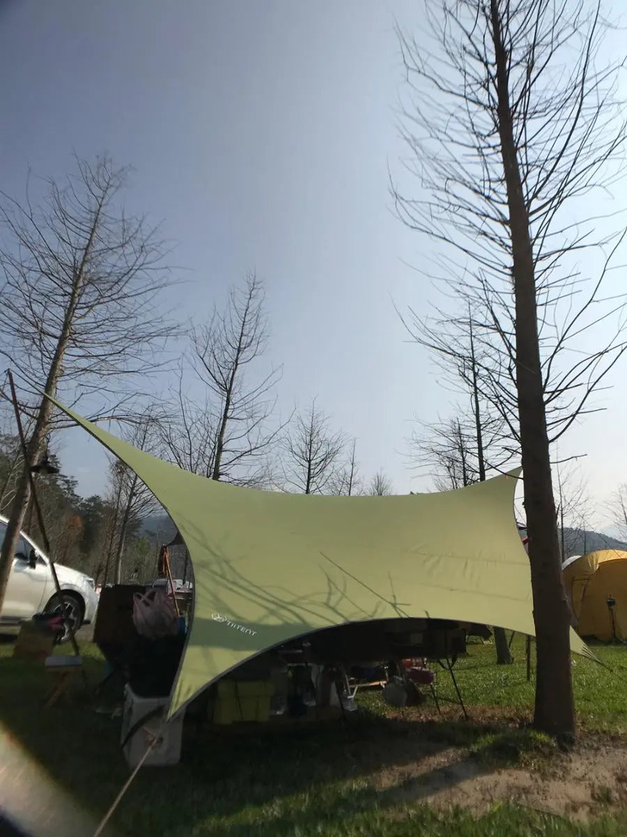 Truvii tent Hexagon - Zonnenscherm - Duurzaam en waterbestendig 570 x 670 cm - Coolgods.nl