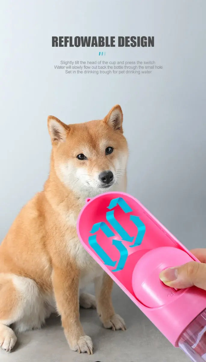 Voedsel en Waterfles voor Huisdieren - Blauw SPIRE-PETS