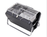 Compacte BBQ - mini barbecue koffer - zwart - draagbaar - maat M - Coolgods.nl