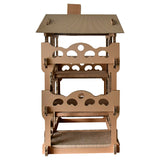 Cat house - Durable playhouse for cats and cats - Cardboard Dimensions 535*310*705mm