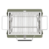 Compacte BBQ - mini barbecue koffer - groen - draagbaar - maat S - Coolgods.nl