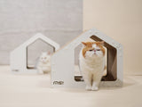 Kattenhuis - Krabmeubel - Karton - Geschikt voor katten < 7kg - Wit SpirePets