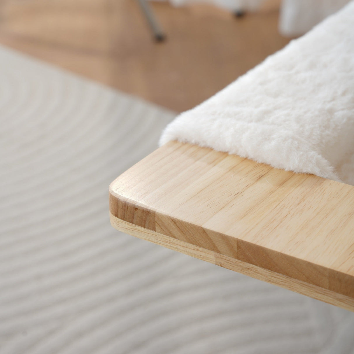 Houten kattenklimrek - krabpaal met hangmat en kattenmand SpirePets