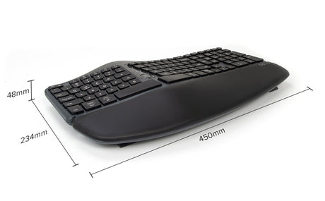 Delux Gesplitst ergonomisch toetsenbord - toetsenbord met polssteun - Ergonomisch toetsenbord Coolgods