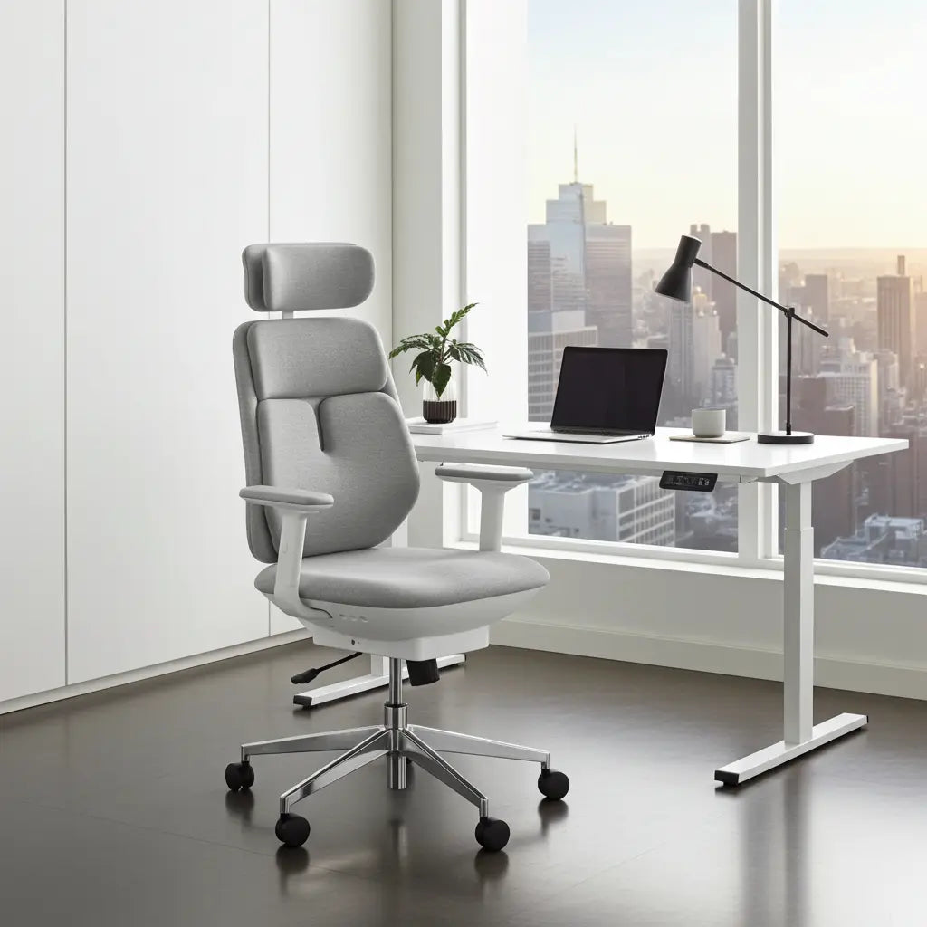 Ergonomische bureaustoel - Airbag lendensteun verwarming