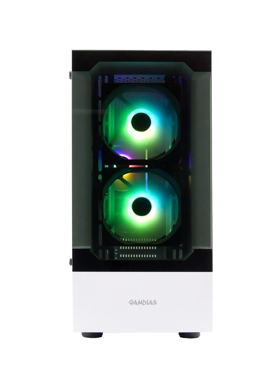 Gamdias Talos E3 Wit RGB Gaming Case - Game PC behuizing - Computer Behuizing - aRGB LED Verlichting