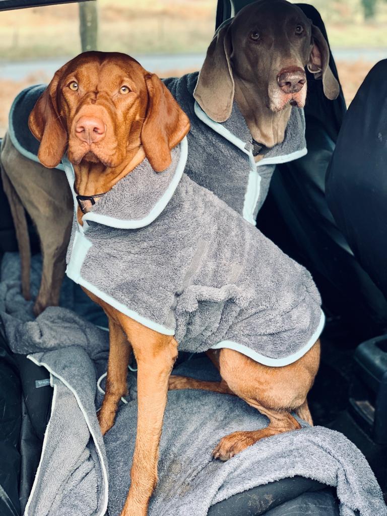 Henry Wag microvezel hondenbadjas - droogjas voor honden - Maat L Henry Wag