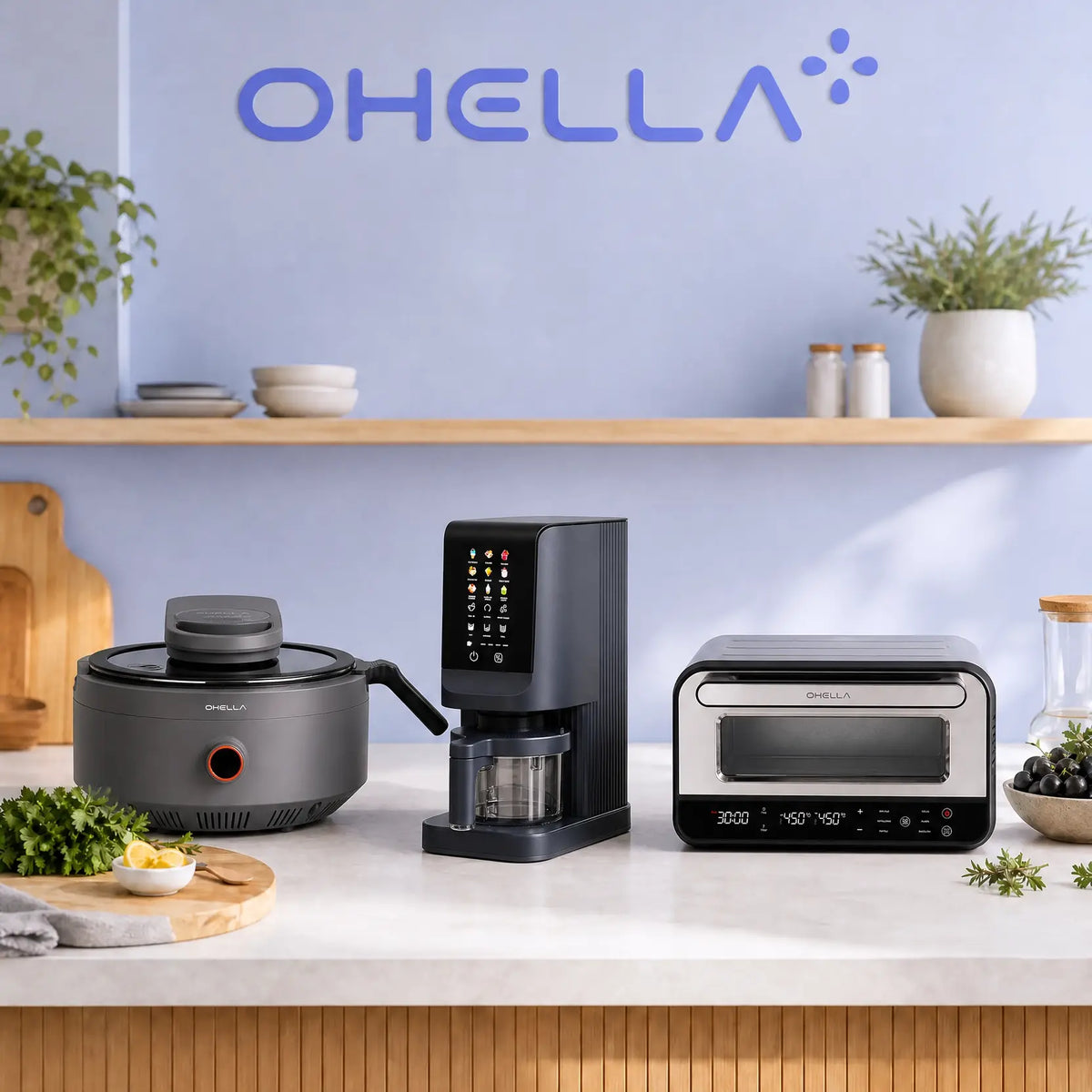 OHELLA Ice Cream Maker – IJsmachine met 12 Programma's – 700W