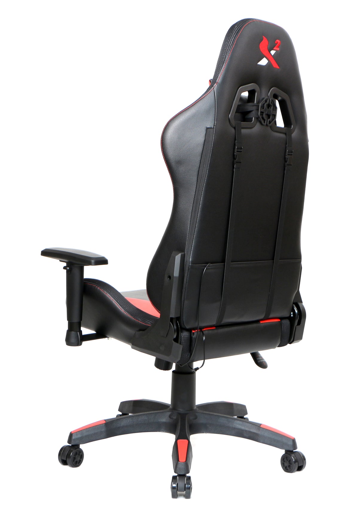 X2 Gaming Stoel - Met nekkussen  Verstelbaar - RGB Lichten - Ergonomisch - Bureau Stoel - PVC leer - Nylon Wielen - 54x69.5x133cm (LxWxH) Spire