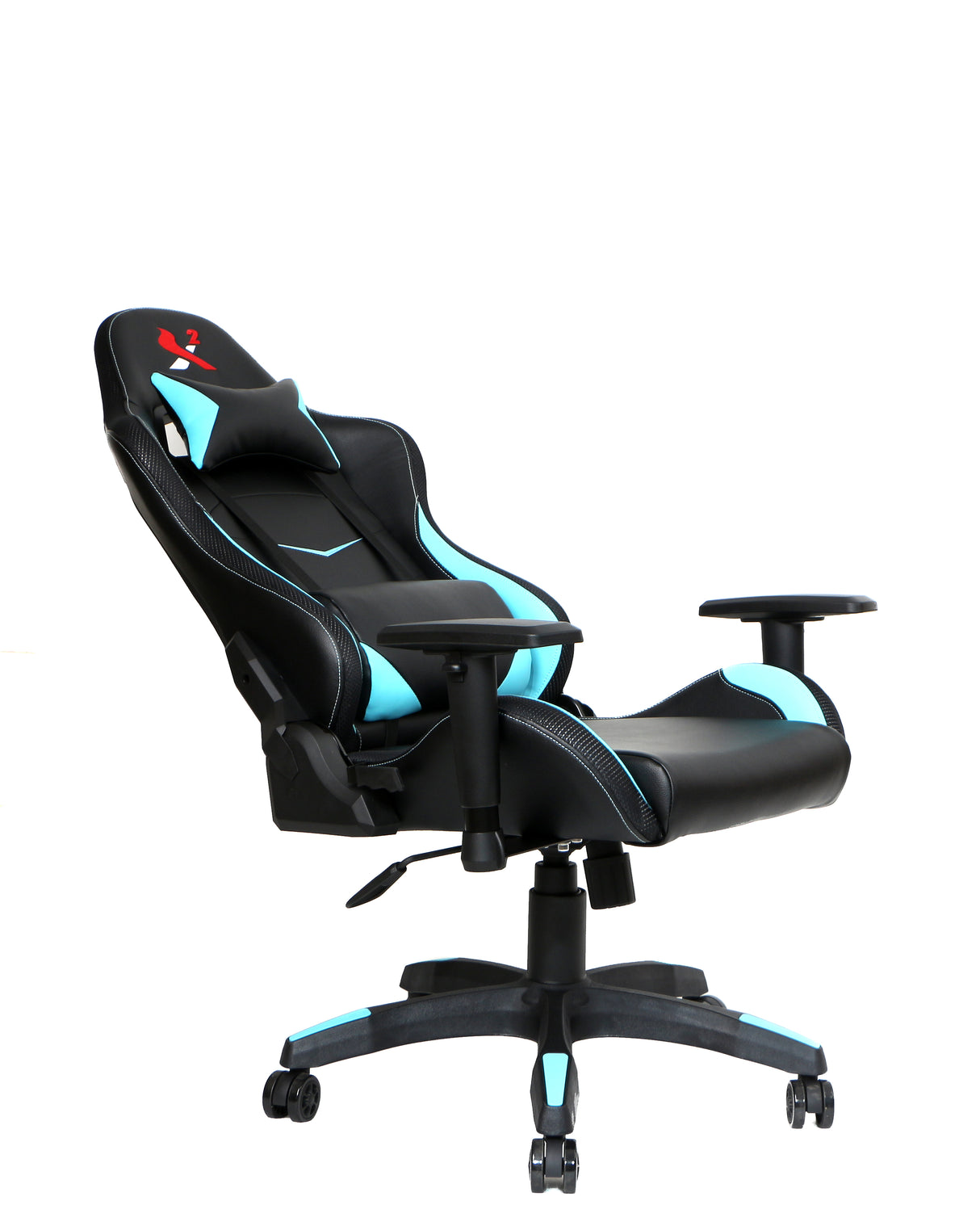 X2 Gaming Stoel - PVC Leer - RGB Lichten - Nylon wielen - Bureau Stoel - Ergonomische Ontwerp - 54x69.5x133cm (LxBxH) Spire