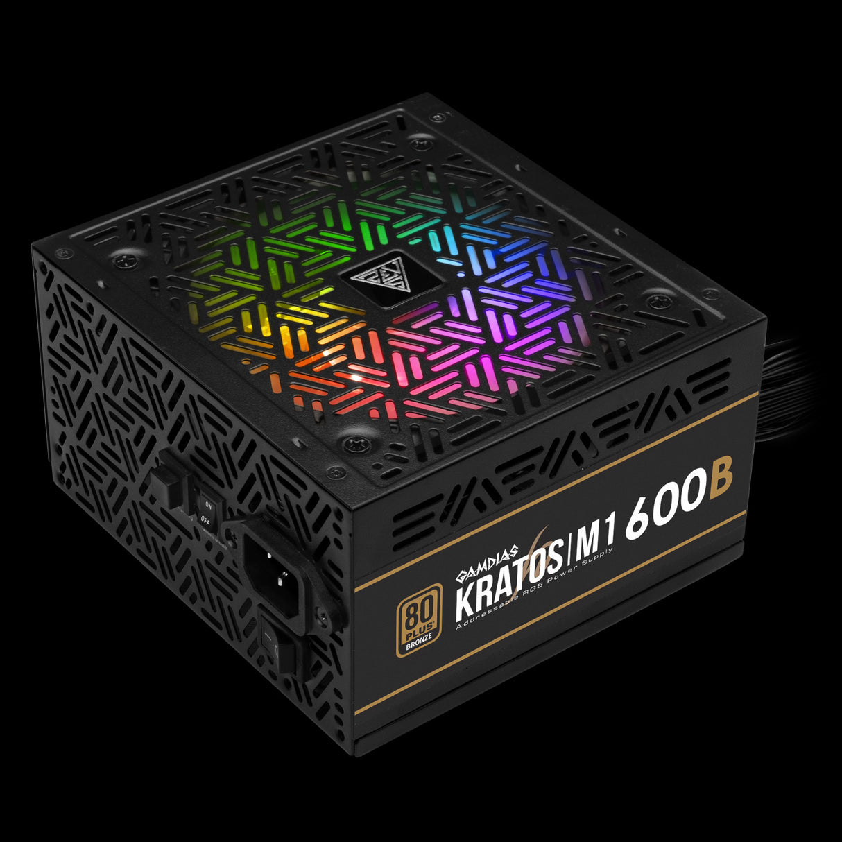 Gamdias Kratos M1 600W RGB - ATX computervoeding - gaming pc - pc netvoeding