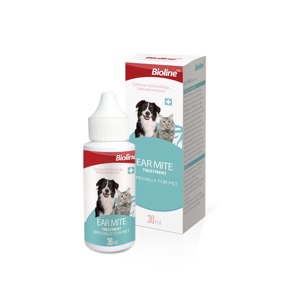 Oormijt behandeling (hond & kat) - 30mL - 3x3x9cm (LxWxH) SpirePets